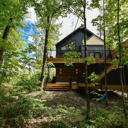 Chalet Bellevue Luxe Avec Spa Et Local A Velo Pont-Rouge Exterior foto