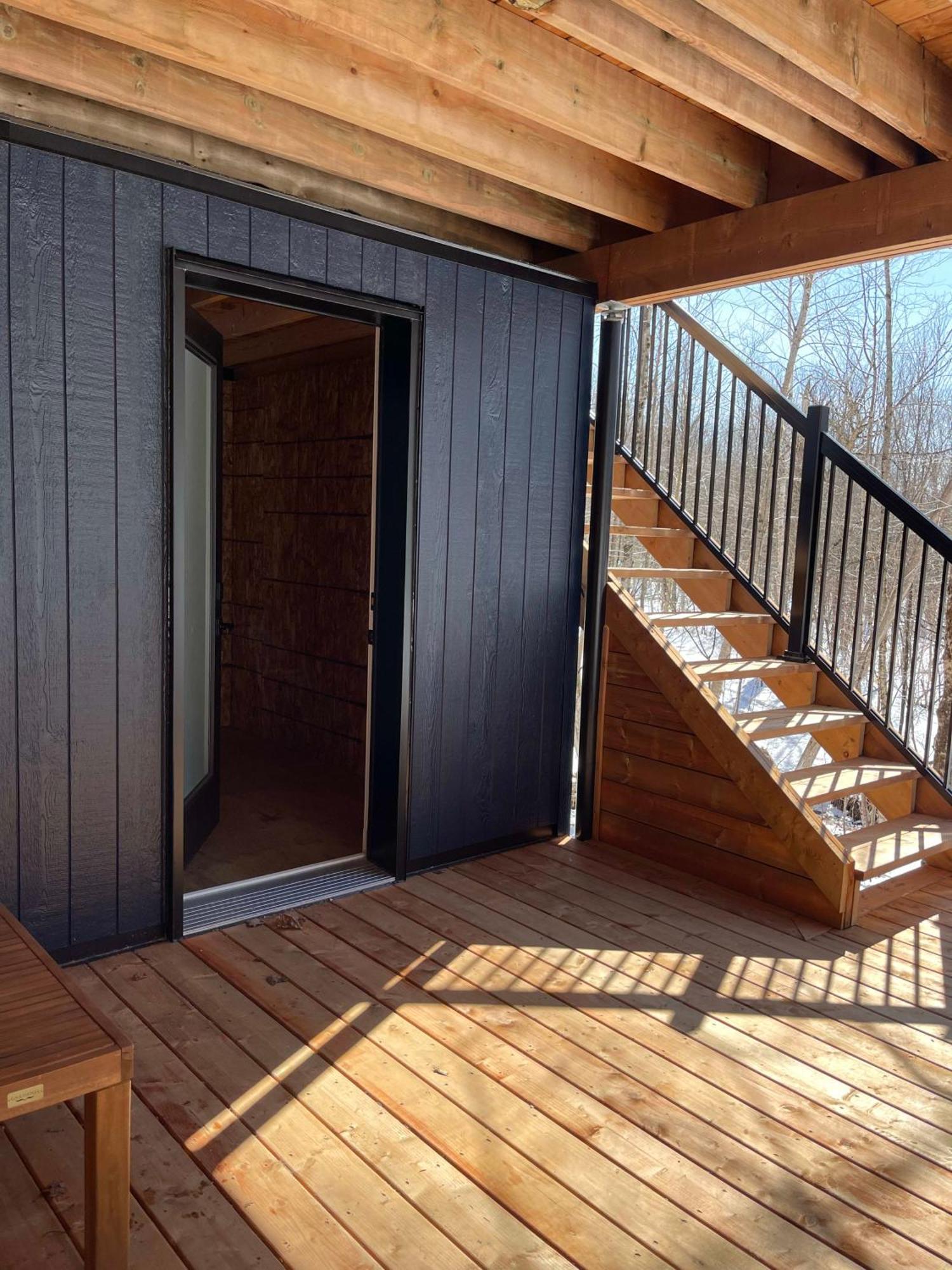 Chalet Bellevue Luxe Avec Spa Et Local A Velo Pont-Rouge Exterior foto