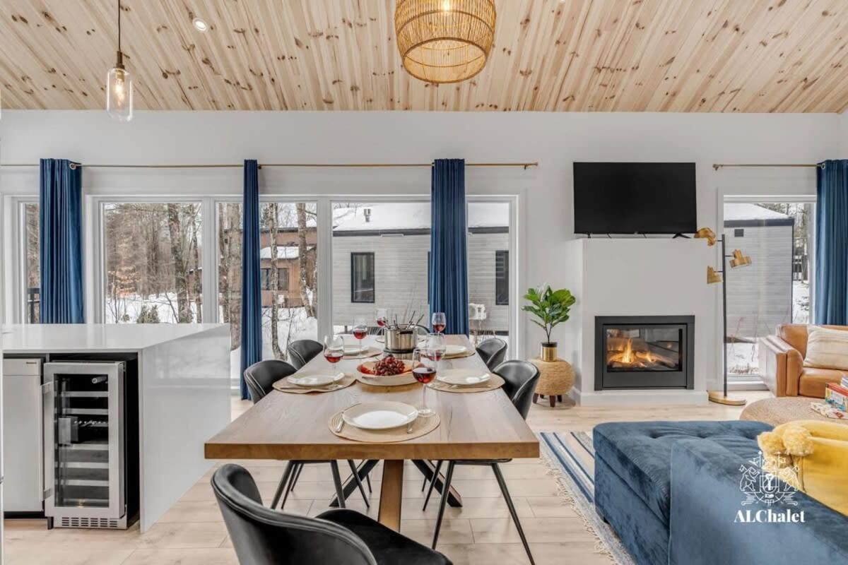 Chalet Bellevue Luxe Avec Spa Et Local A Velo Pont-Rouge Exterior foto