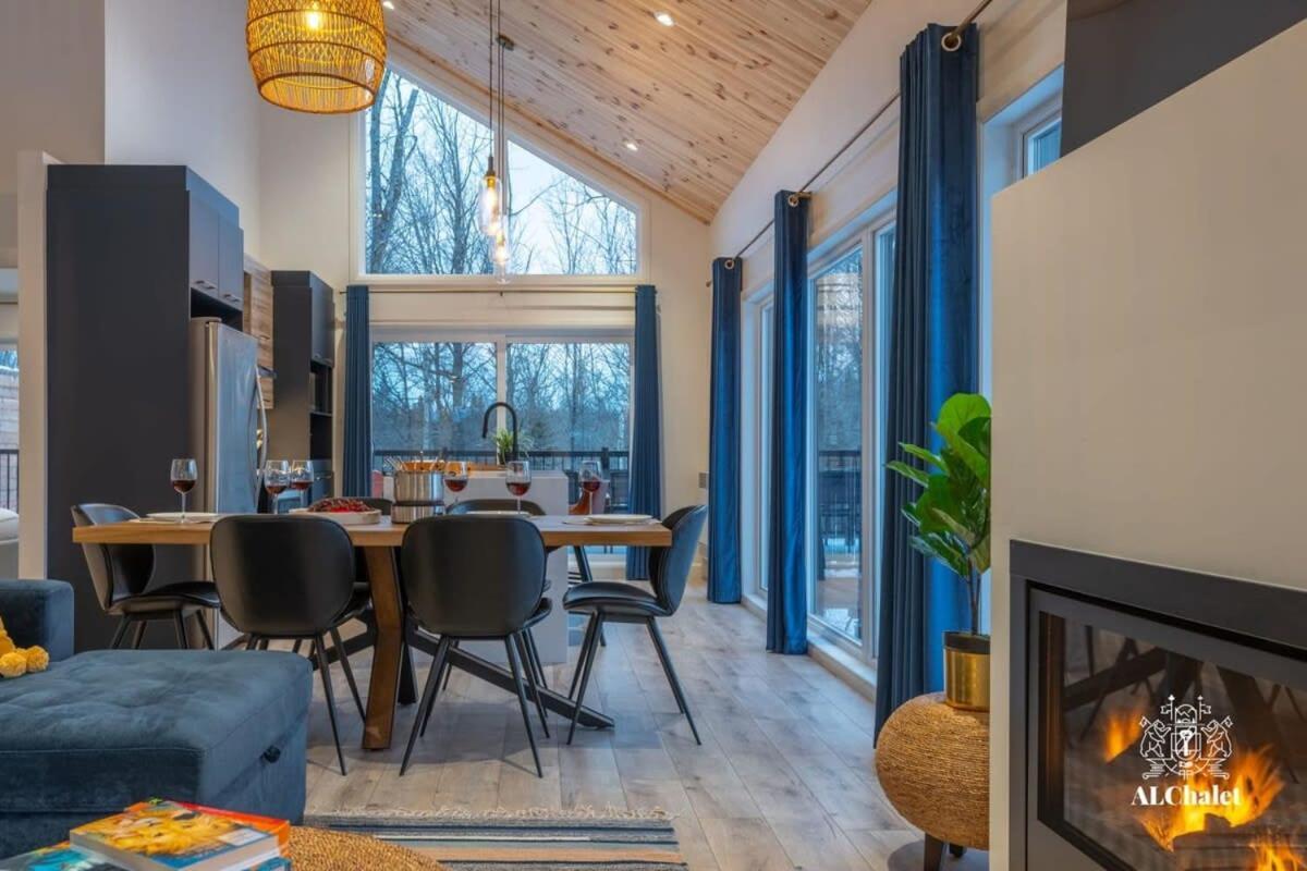 Chalet Bellevue Luxe Avec Spa Et Local A Velo Pont-Rouge Exterior foto