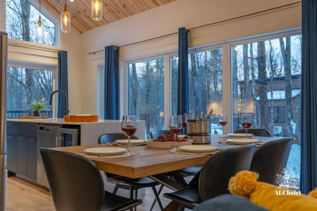 Chalet Bellevue Luxe Avec Spa Et Local A Velo Pont-Rouge Exterior foto