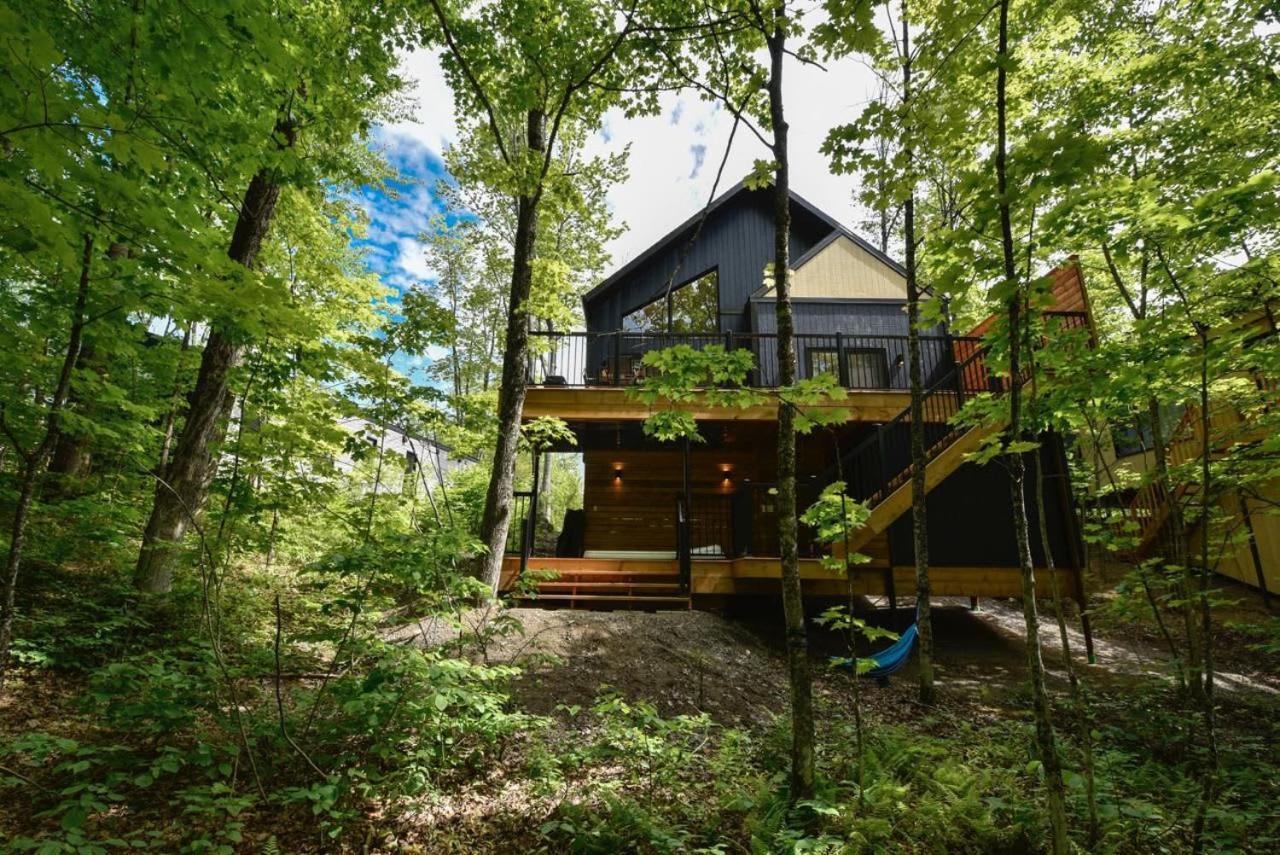 Chalet Bellevue Luxe Avec Spa Et Local A Velo Pont-Rouge Exterior foto