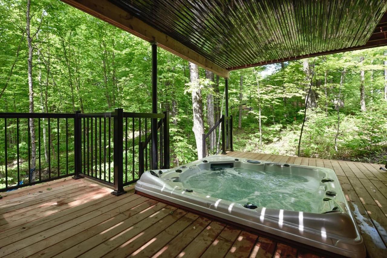 Chalet Bellevue Luxe Avec Spa Et Local A Velo Pont-Rouge Exterior foto